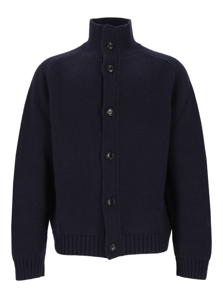 Tom Ford Coarsehair Cashmere Full Button Cardigan Knitwear - Blue | b042825dc718b5dc62930f027bc737c0cfec50b7