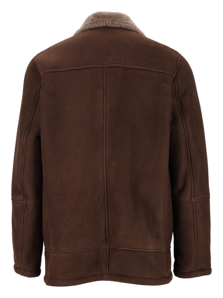 Al Duca D'Aosta Montone 100 Merinillo Coats - Brown | 7fe4f84857002ba3bdfce42e8cbe992257e3e634