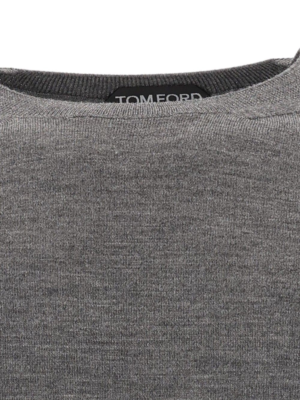 Tom Ford Crew Neck Sweater Knitwear - Grey | fc70cb6a4e5db0846cfbda8811c9f2fb99f01935