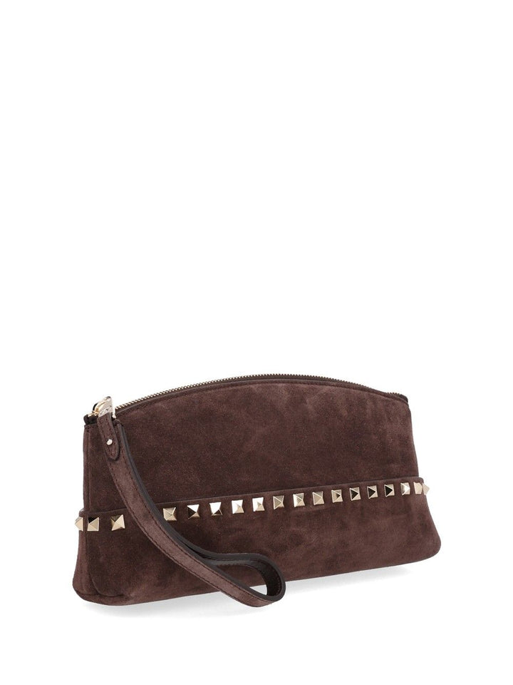 Valentino Garavani Suede Pouch Small leather goods - Brown | 1cf4ffd08032b7e328982258097c590da4c2a74c
