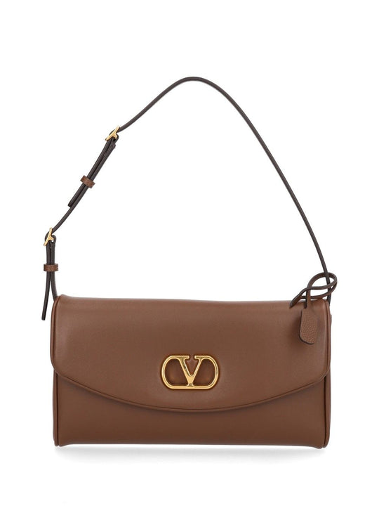 Devain Small Shoulder Bag Nappa Deluxe/Vit.Soft Grain L./A.Brass L Shoulder Bags Brown