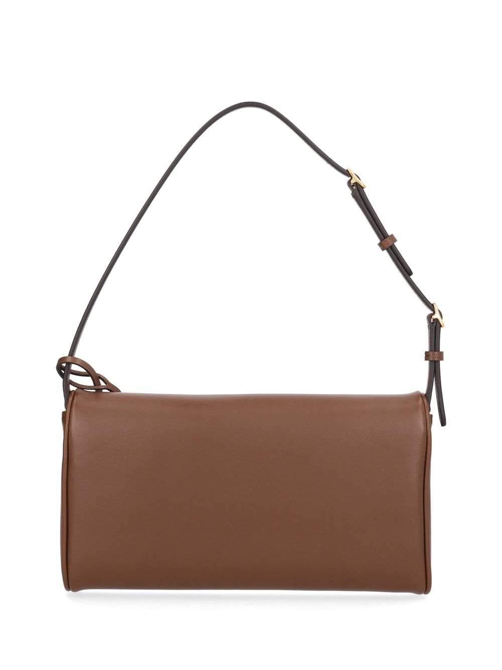 Valentino Garavani Devain Small Shoulder Bag Nappa Deluxe/Vit.Soft Grain L./A.Brass L Shoulder Bags - Brown | 0a33b872a16d5af55c03e48e1db95257eae3c473