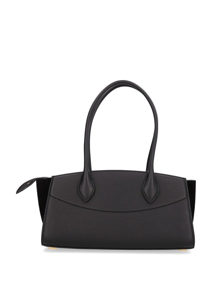 Ferragamo The New Studio Soft Ew Shoulder Bags - Black | 7aad85fb05e6cb9fa0a4d282f7ccf3c8e901ffb5