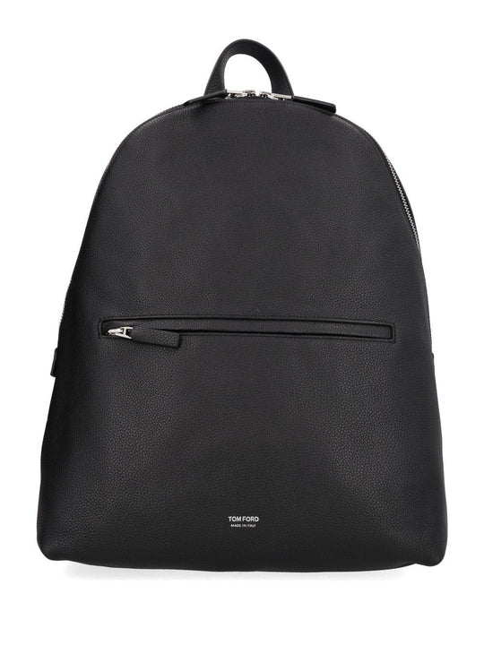 Grain Leather Backpack Backpacks & Travels Black