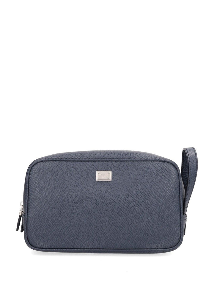 Dolce & Gabbana Zip Wash Bag Small leather goods - Blue | 8b7f4d5bc74182eb2a97103e9d607f5de55b49c8
