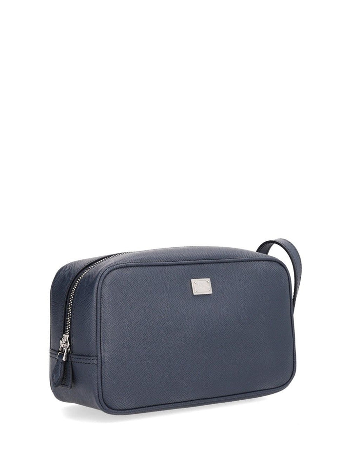 Dolce & Gabbana Zip Wash Bag Small leather goods - Blue | f0bb558ac29a9dade79abb276eb40c44b8ed4fe9