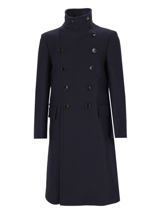 Compact Japanese Twill Felt Db Military Coat Coats Blue