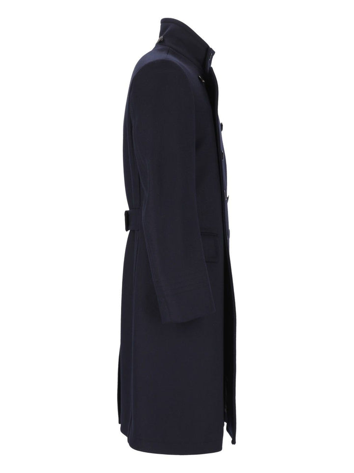 Tom Ford Compact Japanese Twill Felt Db Military Coat Coats - Blue | 3d491ab299c6f5cabef08bbd92297c70c8ad21fb