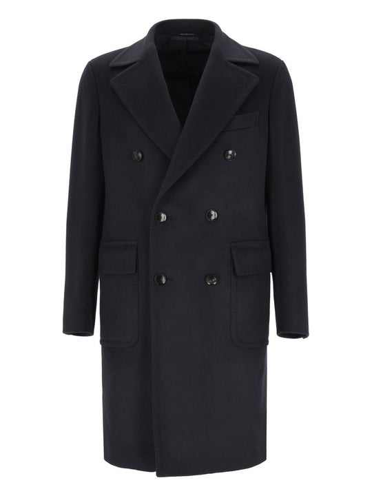 2 Petti Martingala 100 Cachemire Coats Blue