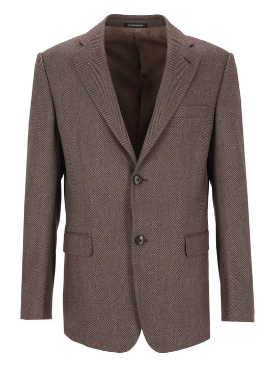 Single Breast Suit Dresses Brown
