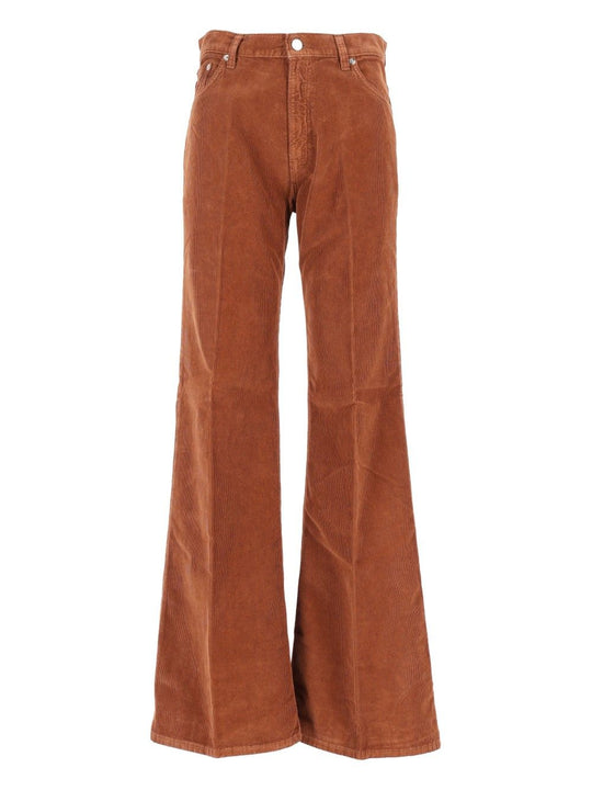 Clara Velvet Pier Jeans Brown