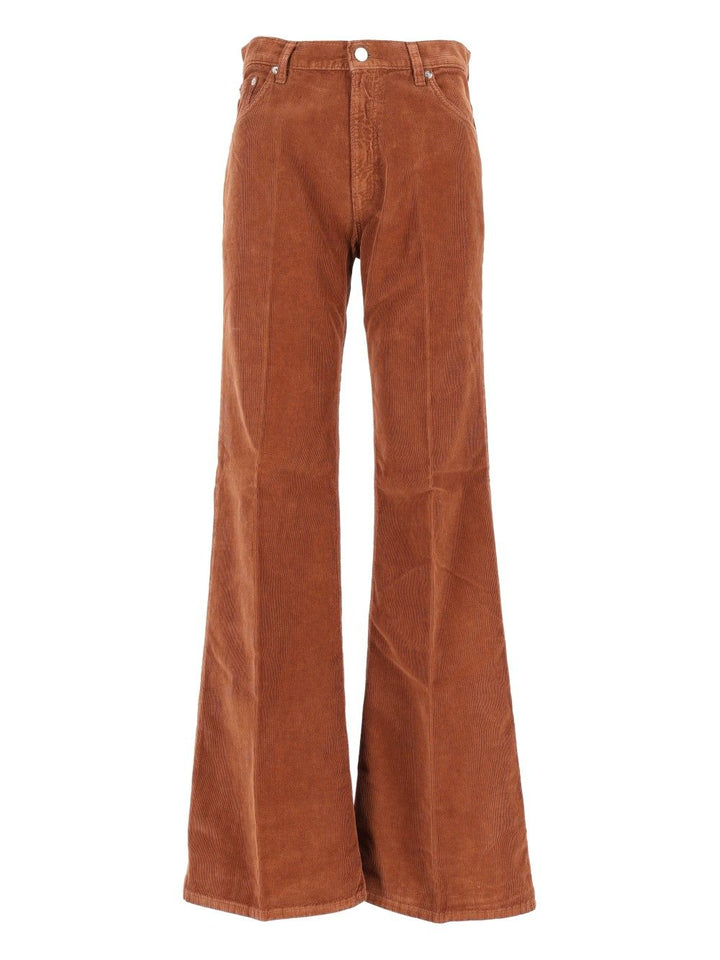 Haikure Clara Velvet Pier Jeans - Brown | 85909372b7b468081f21efb250733e95e6fd77a0