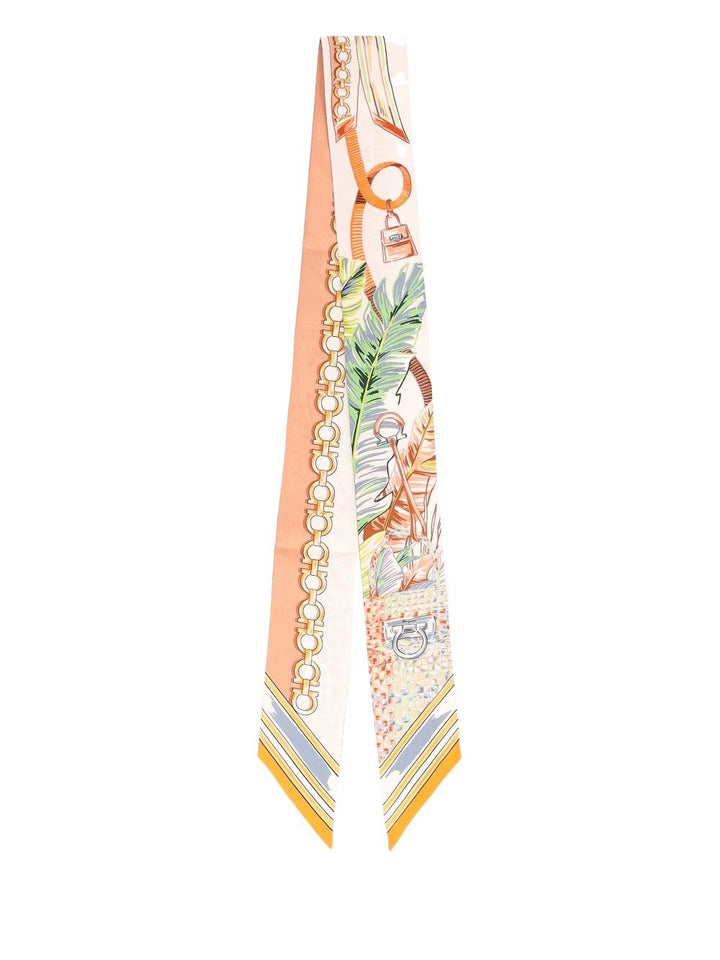 Ferragamo Bandeau/Mini Bandeau Felindra Print Scarves And Foulards - Orange | 0eb09d82fc3c4e5d975a45af2e58d6696b664262