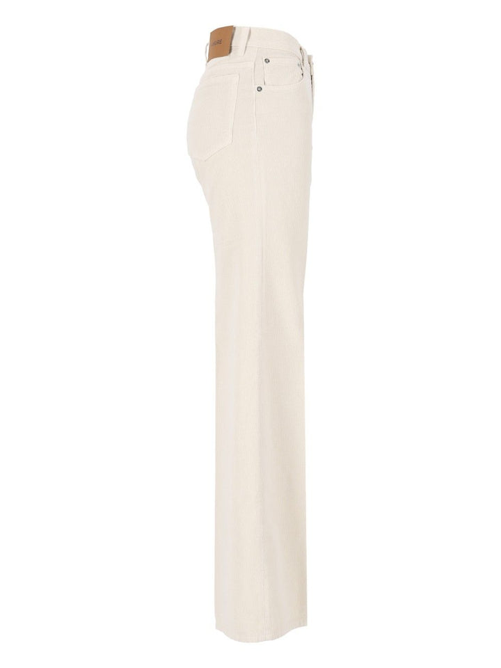 Haikure Clara Velvet Pier Jeans - White | 964afa1ac9ec6dc9f95379da0bb415821db56f10