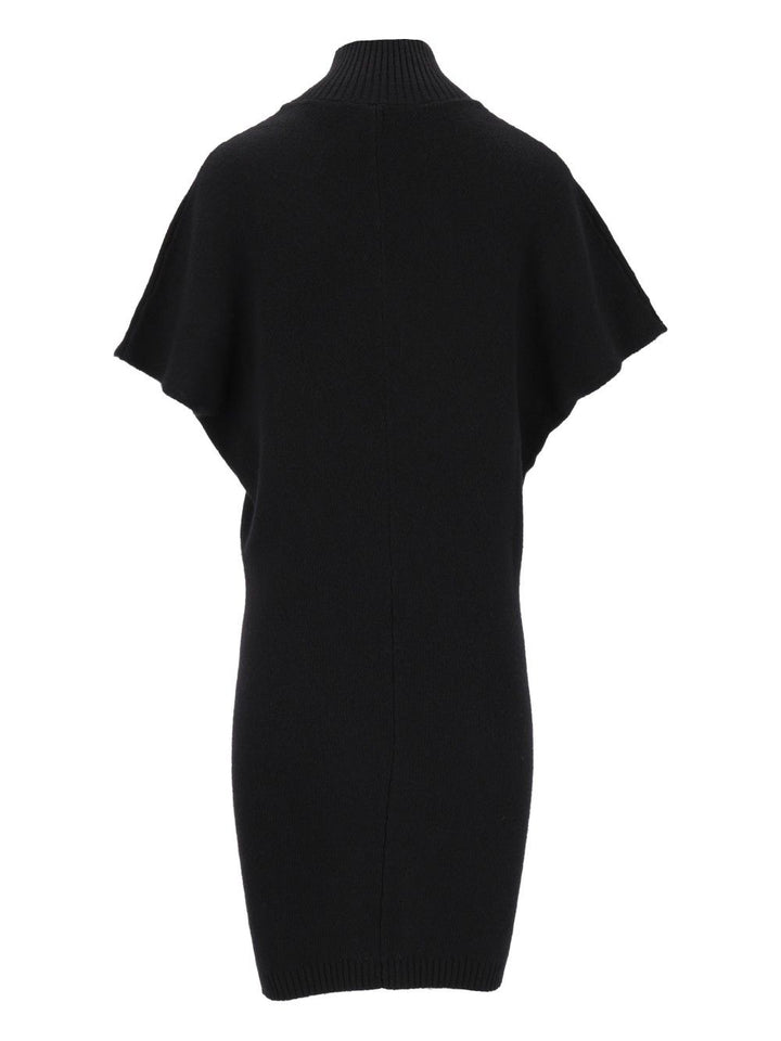 Federica Tosi Abito Corto M/M Collo Alto - Lana Merino/Cashmere Dresses - Black | 73d0e4f03f3c4cc99fc55329448cd1839c4a47a3