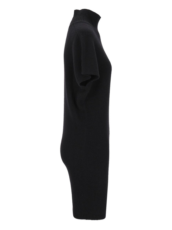 Federica Tosi Abito Corto M/M Collo Alto - Lana Merino/Cashmere Dresses - Black | 0cc770c4340ddb559b67d87c34f9b6983d4982ca