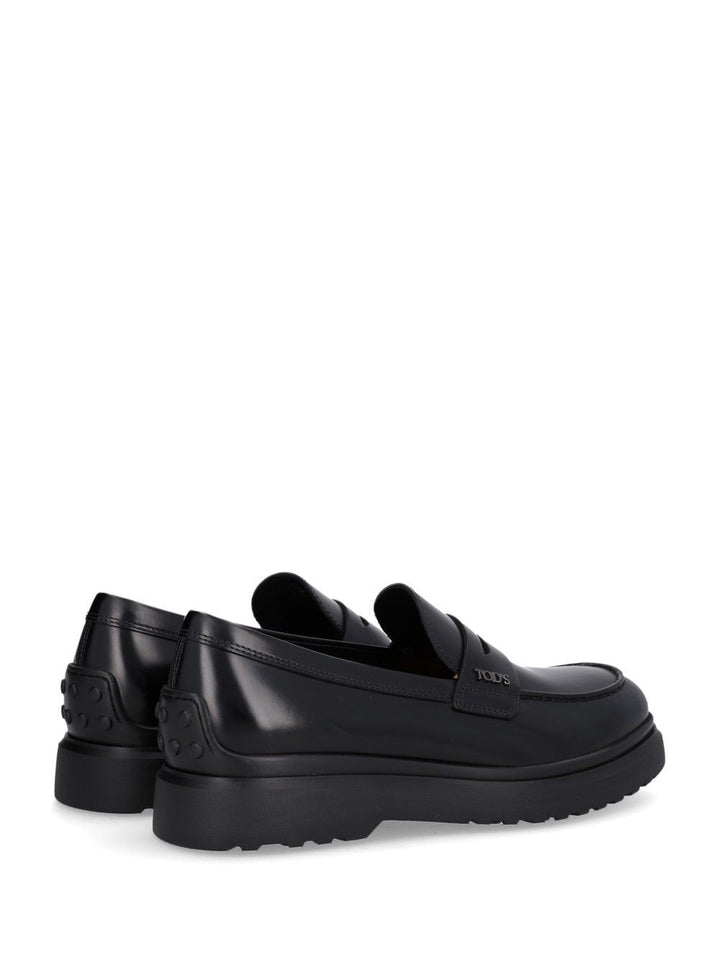 Tod'S Moc. Lettering Carrarmato Light 12m Scarpe basse - Black | 9c86bd10fe52ae1cc802aece296e23497dee28dc