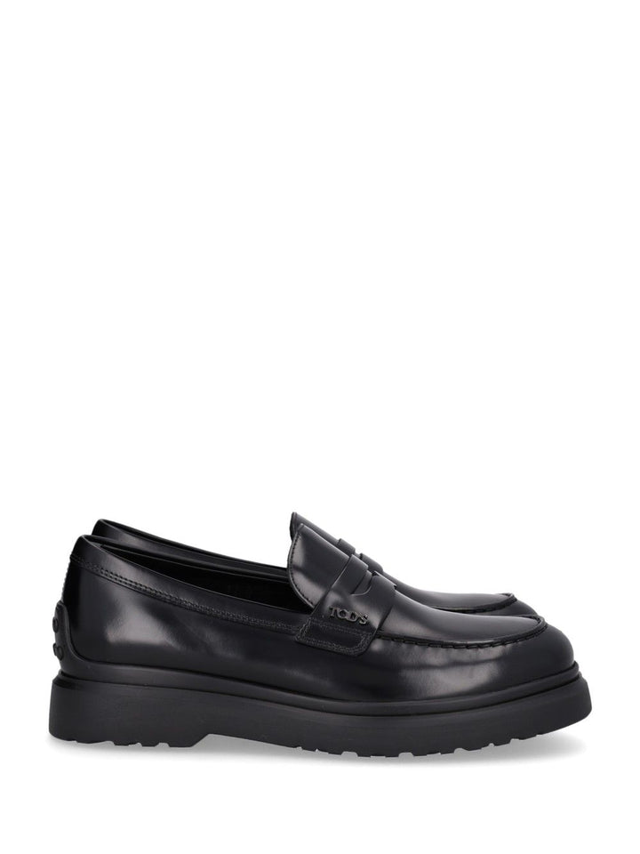 Tod'S Moc. Lettering Carrarmato Light 12m Scarpe basse - Black | 2233f1c430920f736001df0856712390993bc99f