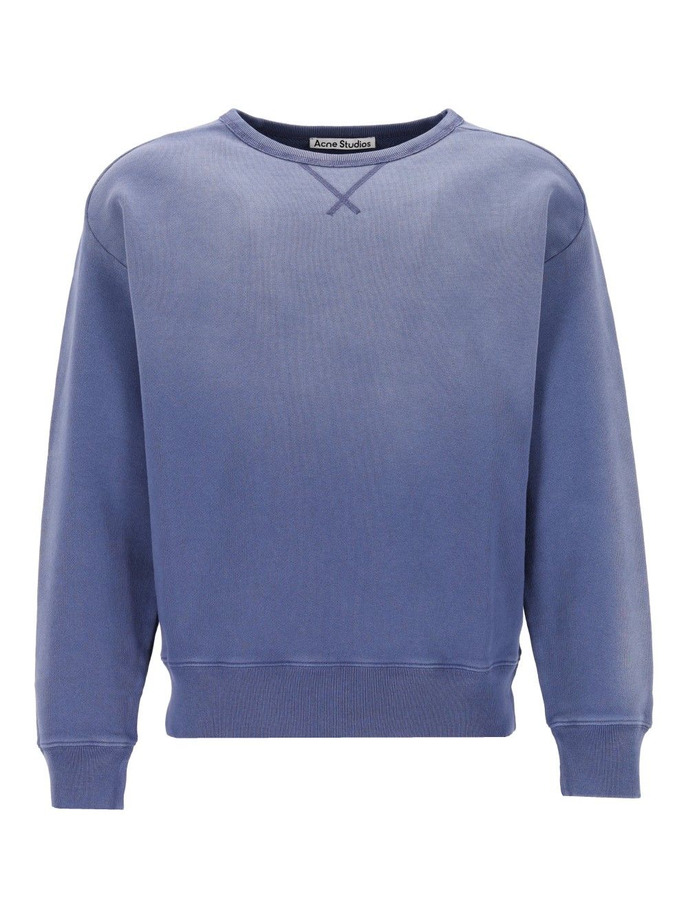 Acne Studios Sweatshirt With Spray Logo Knitwear - Blue | efefc11e37560c9e1990f4c9af1ed194673a762d