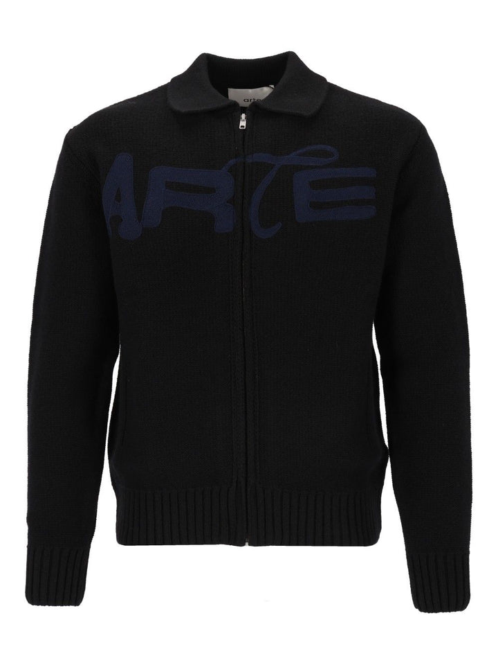 Arte Energy Cardigan Knitwear - Black | 48698c76420d4850d12e86759450f0d87986b218