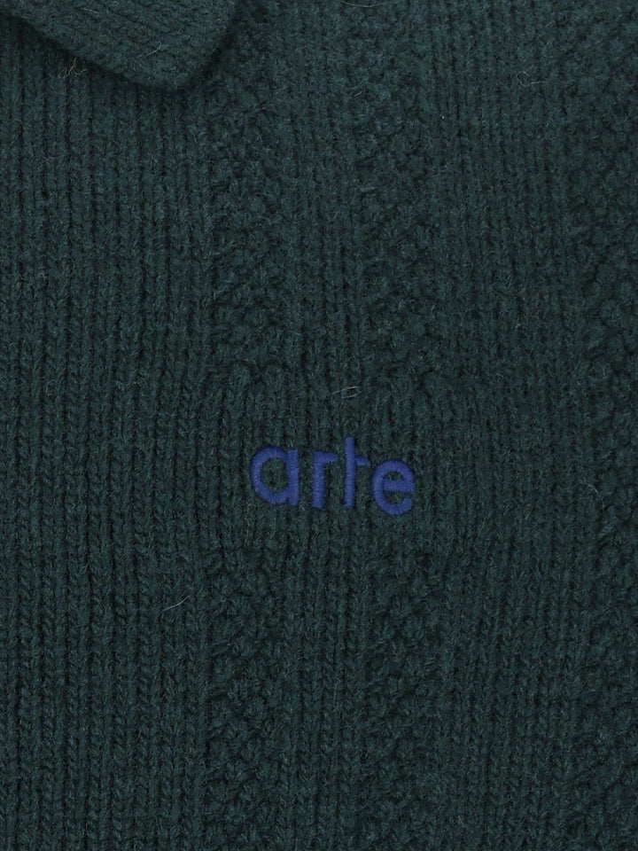 Arte Colour Line Cardigan Knitwear - Green | b1cb38762431ddae15563efce7cb91290cbff2cd