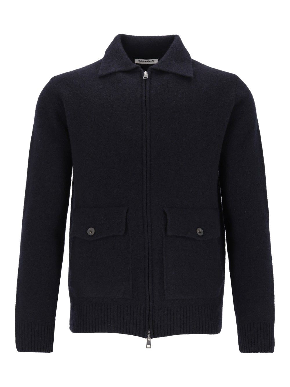 Al Duca D'Aosta Cardigan Zip 2 Tasche 93 Lana 6 Pa 1 Elastan Knitwear - Blue | a9dce02002c31598944c779d612bc4dc479d740f