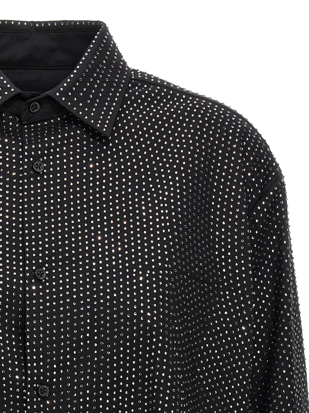 Giuseppe Di Morabito Rhinestone Shirt Shirt and Blouse - Black | ea8445bca1017e4b7b21beb8ba9354e50adca74a