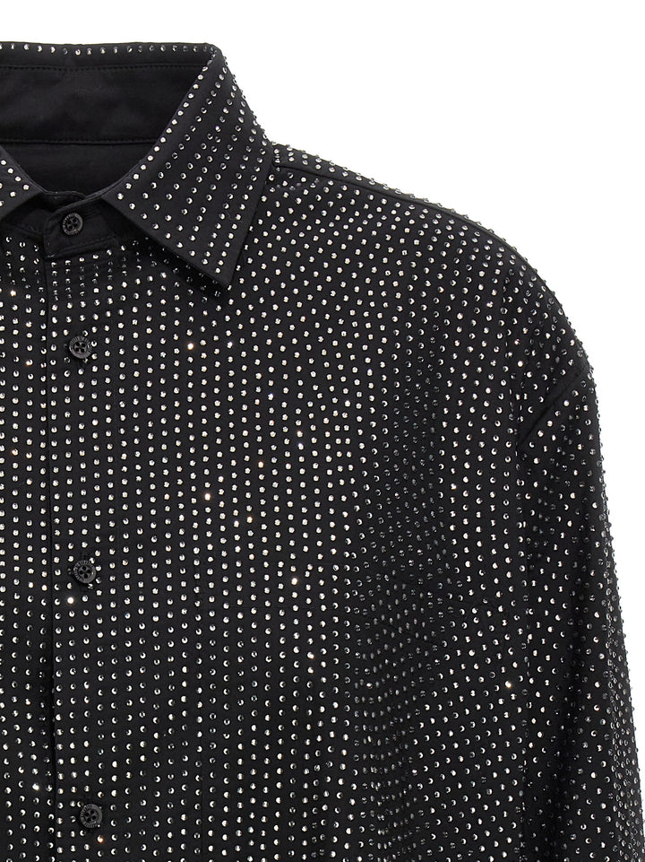 Giuseppe Di Morabito Rhinestone Shirt Shirt and Blouse - Black | ea8445bca1017e4b7b21beb8ba9354e50adca74a