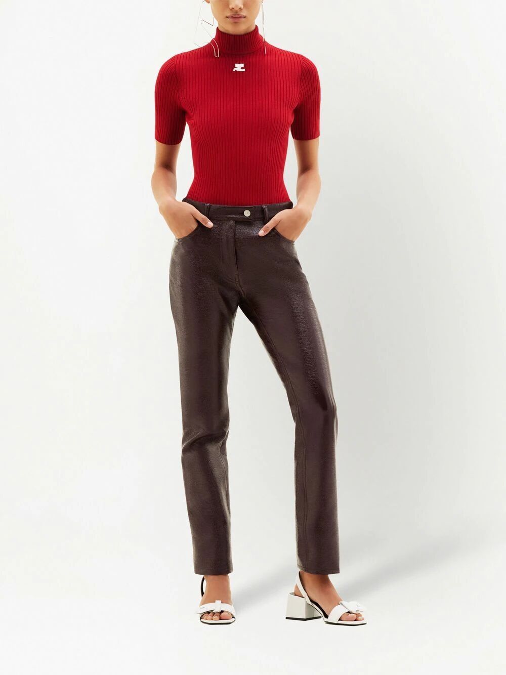 Courreges Turtle neck - Red | 47d1b11a2a73e6324c28f1a6f0e76f82e7335254