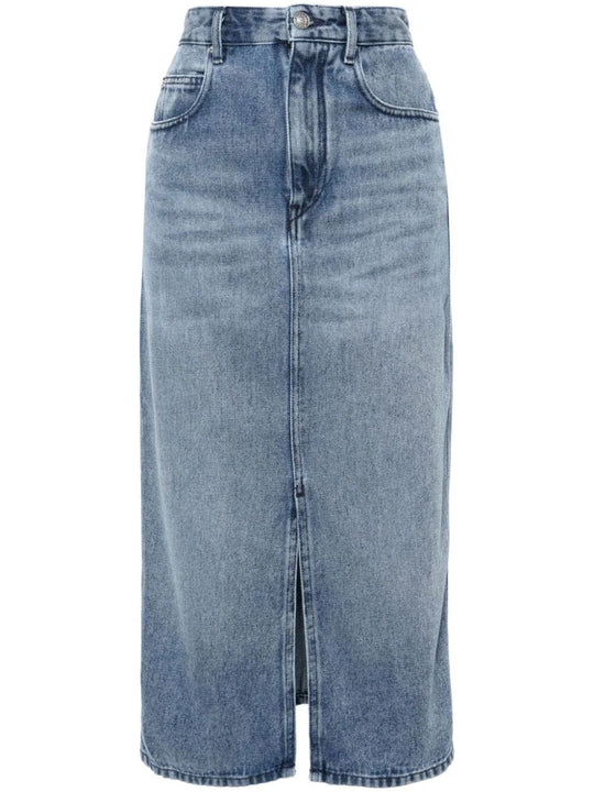 Tilauria Fine Denim Midi Skirt
