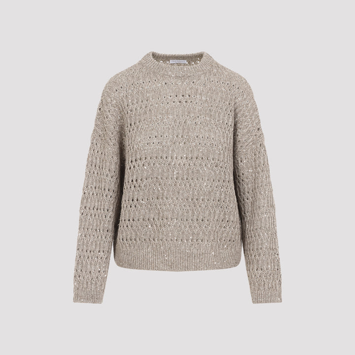 Brunello Cucinelli Sweater - Nude & Neutrals | 615cbf4f0169e455af238144581ac6e153320f87