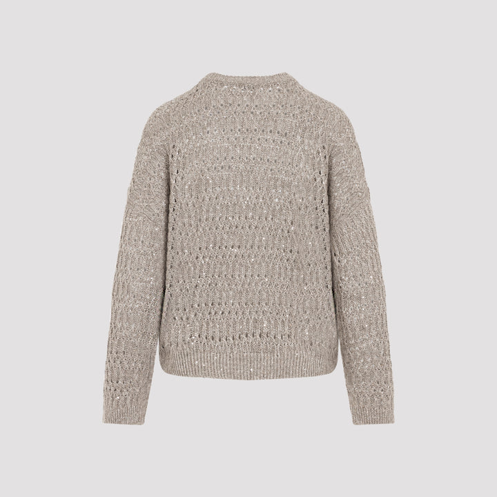 Brunello Cucinelli Sweater - Nude & Neutrals | 596e699016698cf14d80257c6d18a3bb57b67787