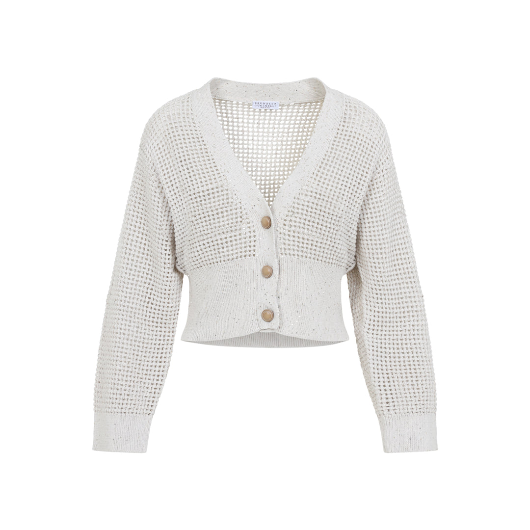 Brunello Cucinelli Cardigan - Nude & Neutrals | 23031f58516a9ee6b36ccdffd21345840e423dff