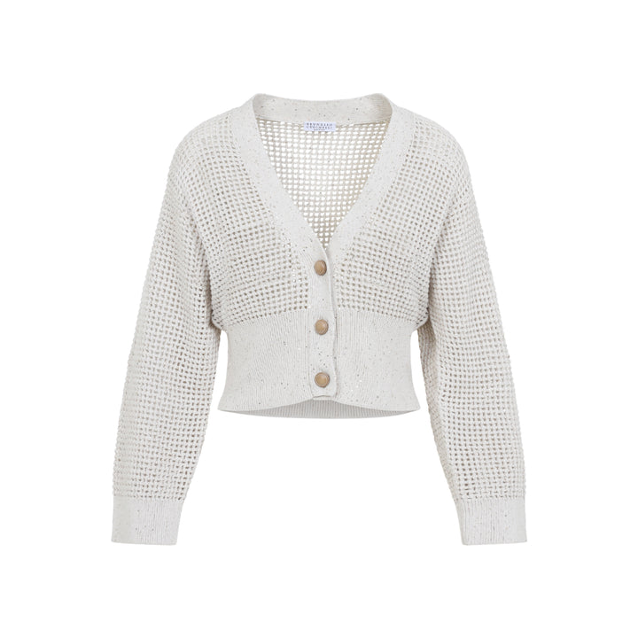 Brunello Cucinelli Cardigan - Nude & Neutrals | 23031f58516a9ee6b36ccdffd21345840e423dff