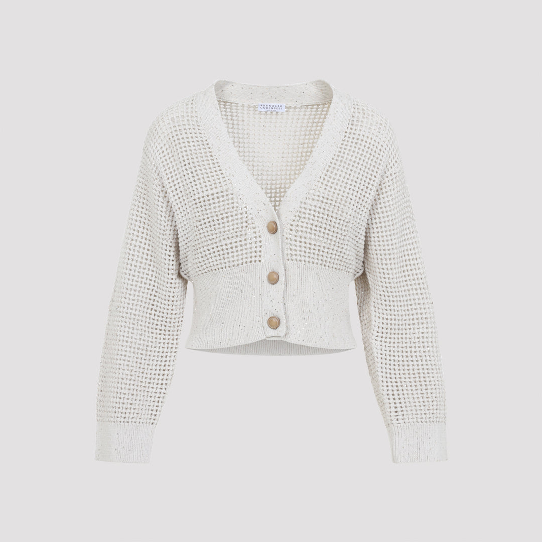 Brunello Cucinelli Cardigan - Nude & Neutrals | 9907e74713a88a5f48cb0a907e30cb95856fbe12