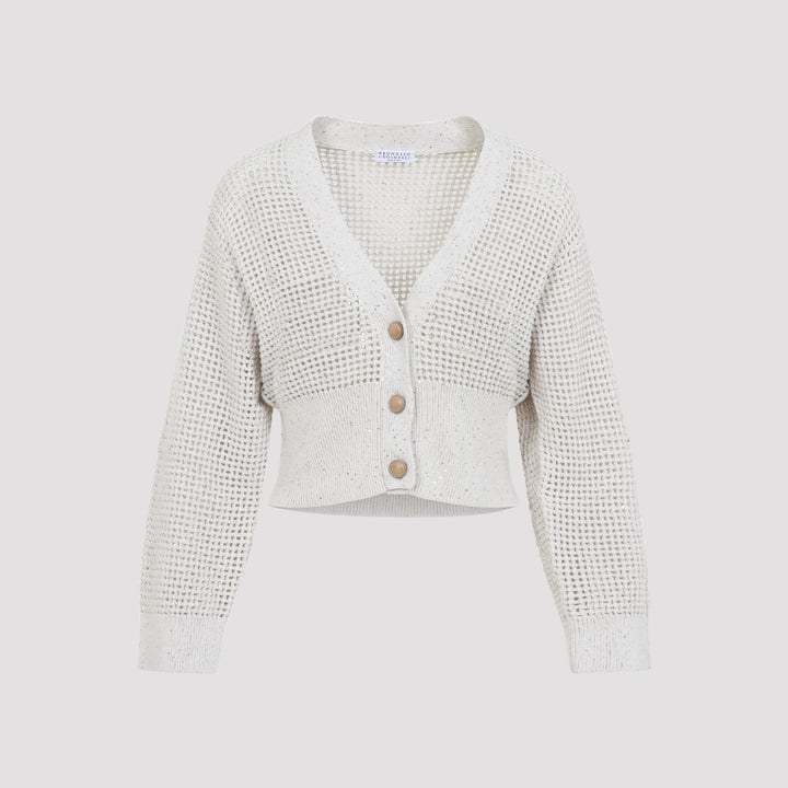 Brunello Cucinelli Cardigan - Nude & Neutrals | 9907e74713a88a5f48cb0a907e30cb95856fbe12