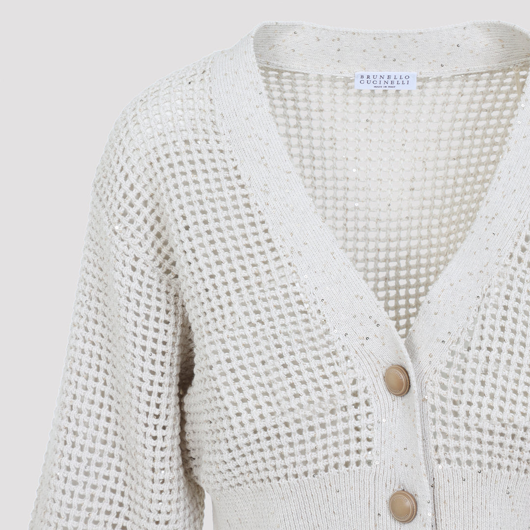 Brunello Cucinelli Cardigan - Nude & Neutrals | 361e352bae646f00061e3a28cfe017de09b22861