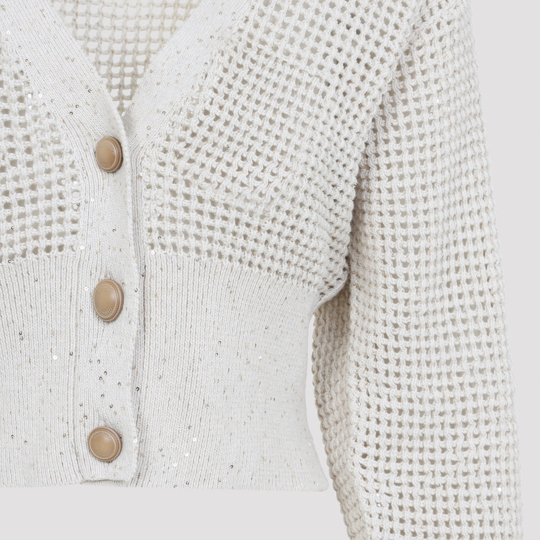 Brunello Cucinelli Cardigan - Nude & Neutrals | 324cb035bcc9a4b431dd85a792ff12333c893035