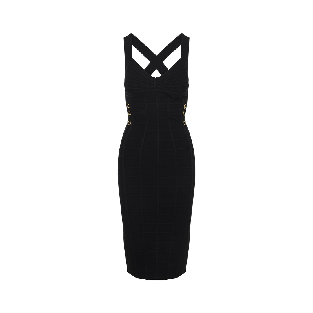 Elisabetta Franchi Midi dresses - Black | 5227f192a6c0d789fa45c991d1c8fe4636e3e80b