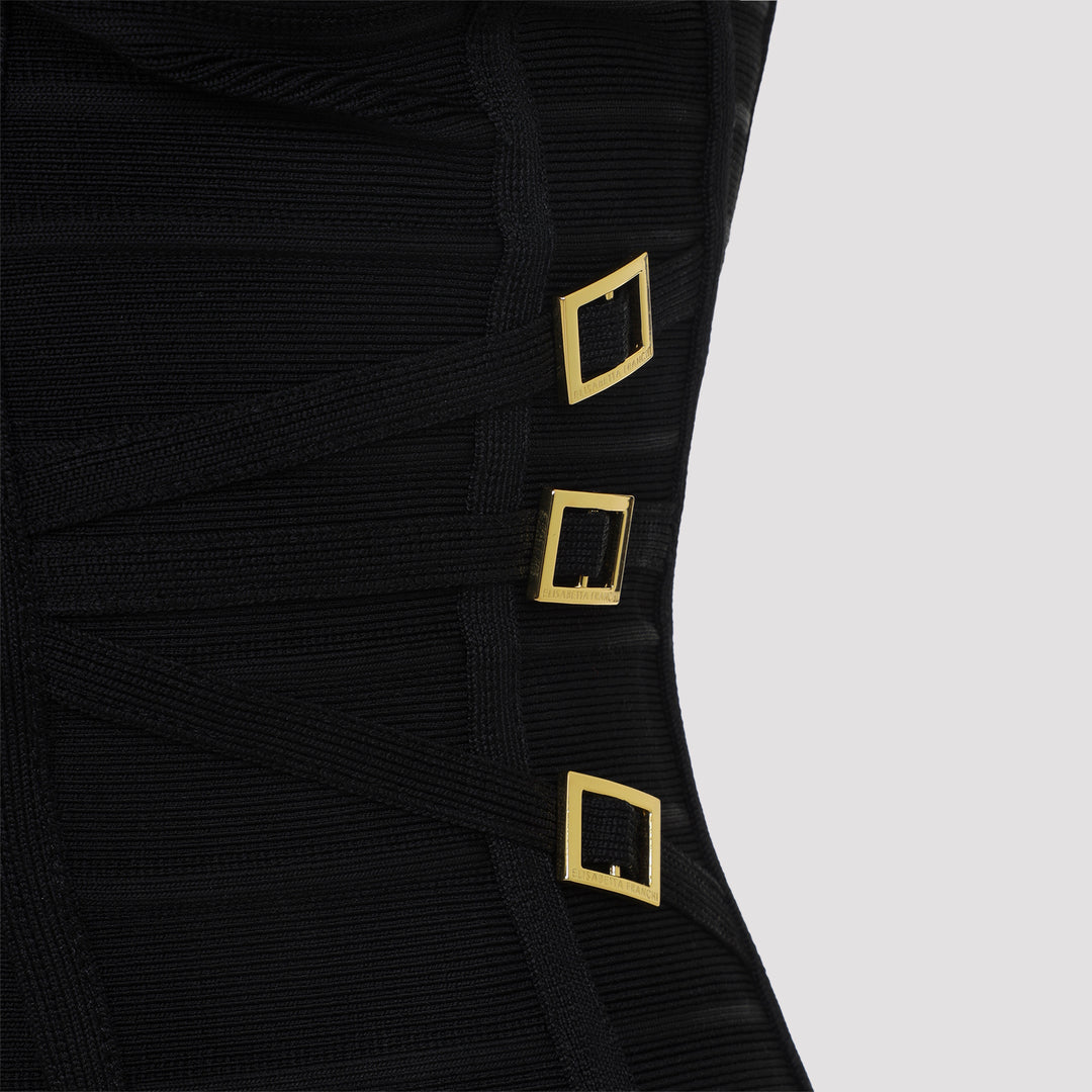 Elisabetta Franchi Midi dresses - Black | 1f4de8196a722068888b11210f3092ea42cfbad4