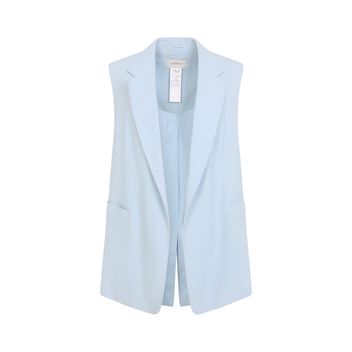 Sportmax Gilet - Blue | f58261a81db50123a0f427cd35db1ca8d9a6efb8
