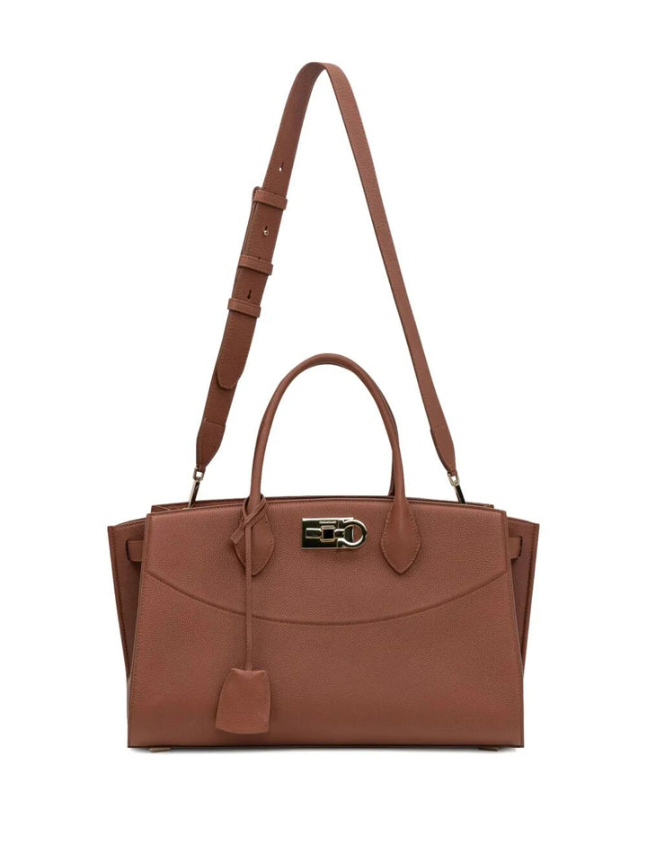 Ferragamo Totes - Brown | 48976d10e30524ab42eaa0efeab410e78a6ed4da