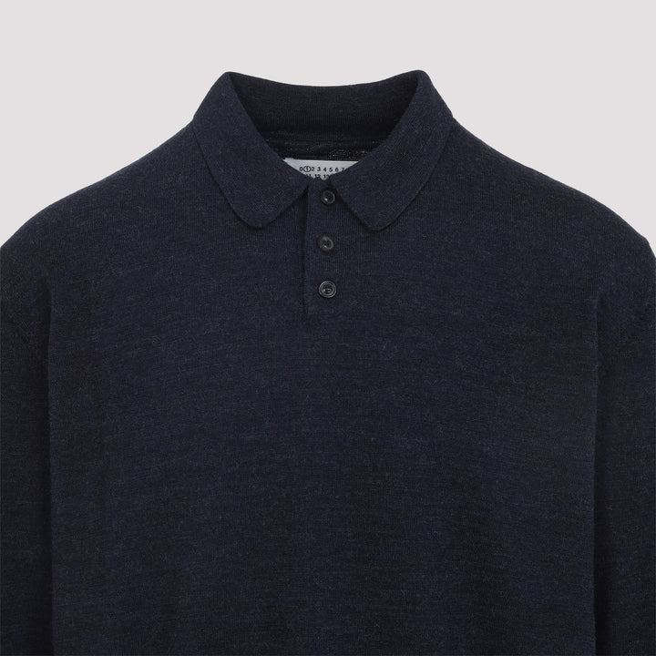 Maison Margiela Polo - Blue | 8bbcaea262f13d0cc9a547bff3d5641d92493ae5