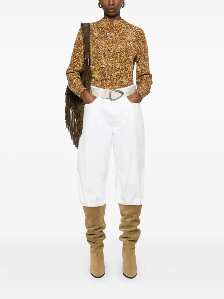 Isabel Marant Print - Yellow & Orange | 855556b6fe6e9ff2baa128b476adf51a393c4801