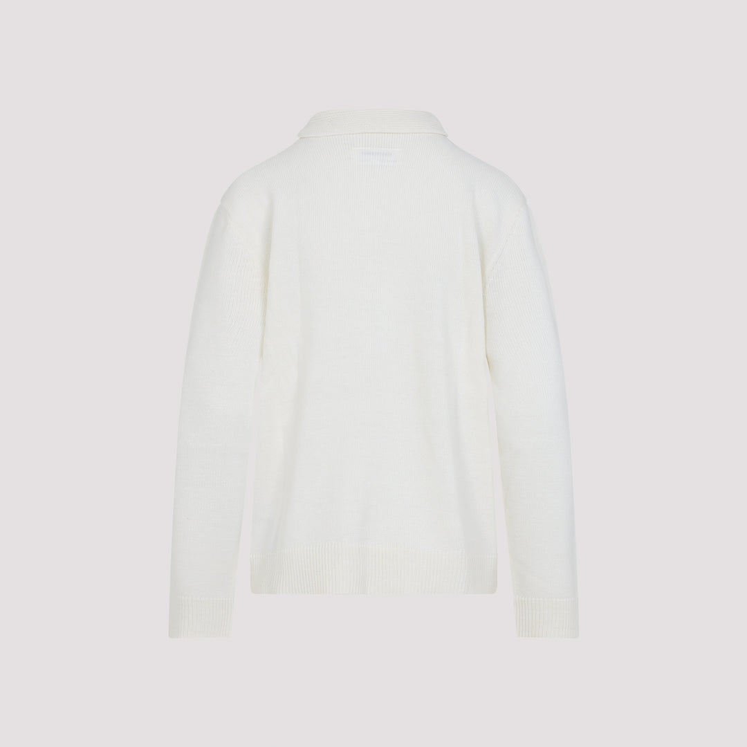 Mm6 Maison Margiela Cardigan - White | 7f17dbc126d556cec6cd2de30ba24cc340b5d89b