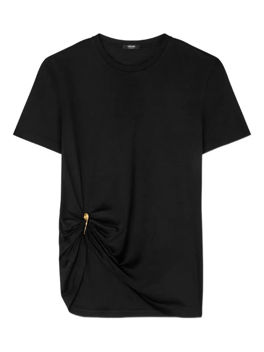 Safety Pin Draped T-Shirt