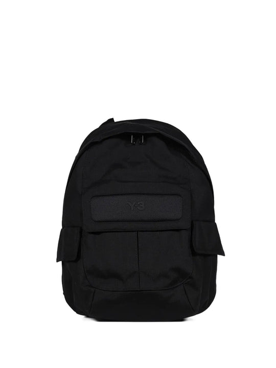 Flap-Pocket Nylon Backpack