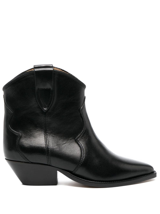 Dewina Leather Cowboy Boots
