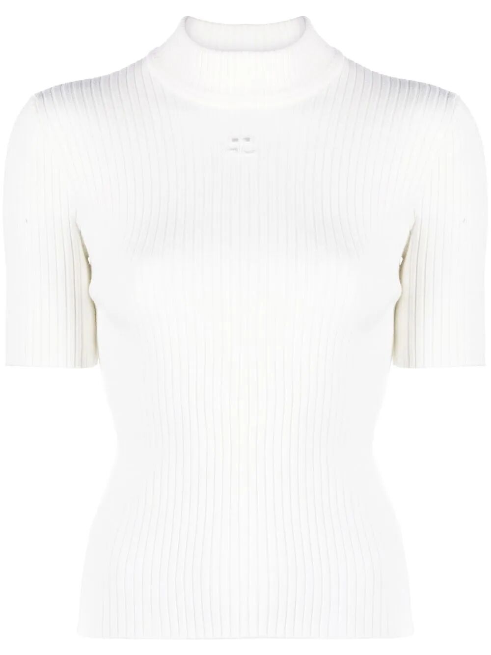 Courreges Turtle neck - White | 02710fb602f405adf75d72e3285352440e0ede9e
