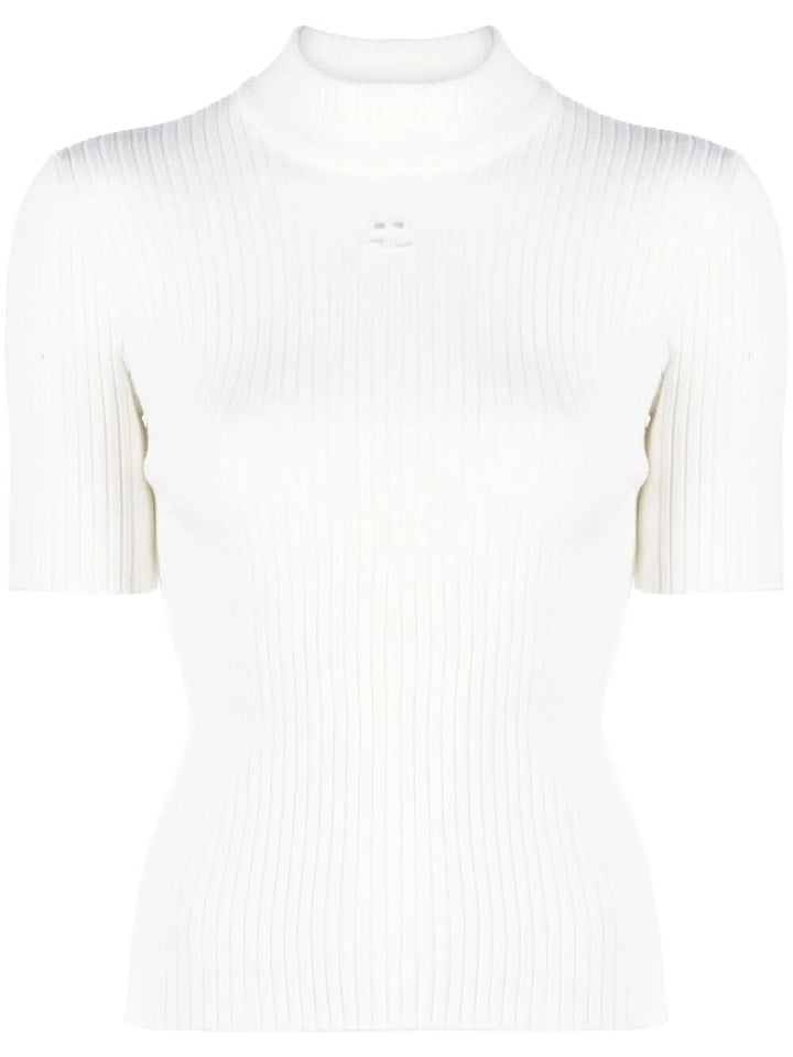 Courreges Turtle neck - White | 02710fb602f405adf75d72e3285352440e0ede9e